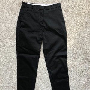 H&M Black Tapered Slacks Pants, Womens Size 6